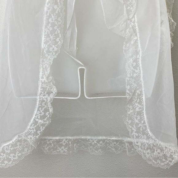 Vintage 50s Beco Originals Sheer Lace Half Apron - NOS - Picture 8 of 11
